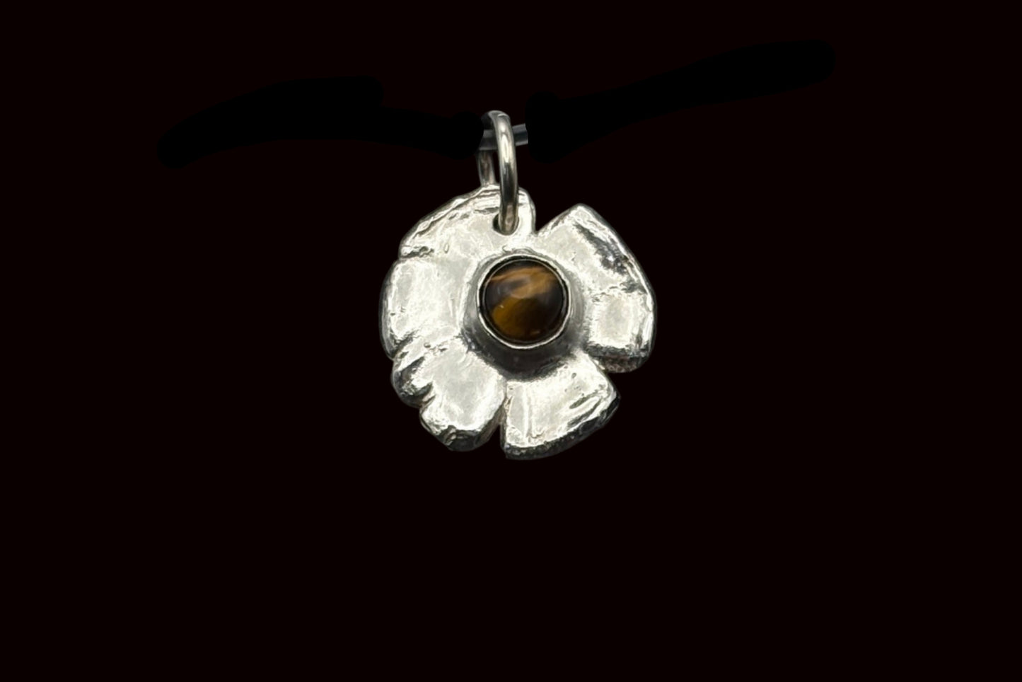 Tiger Eye Poppy Pendant