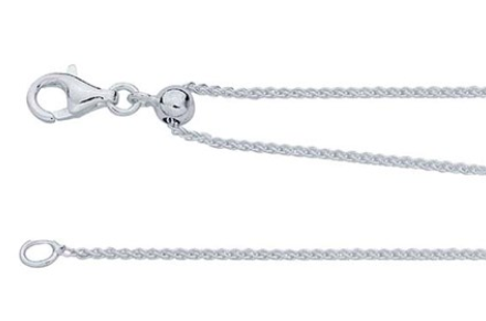 Z-22" Adjustable Sterling Silver Chain