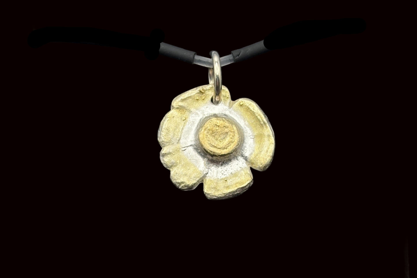 Gold Poppy Pendant