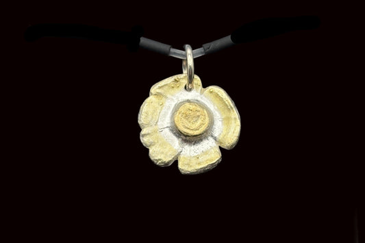 Gold Poppy Pendant