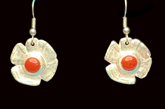 Red Poppy Dangle