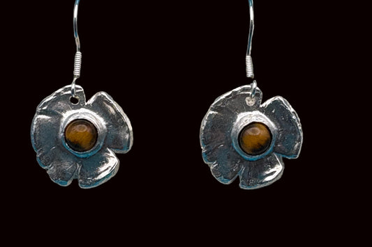 Tiger Eye Poppy Dangle